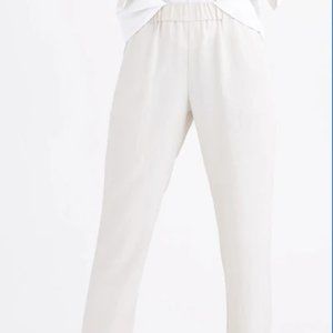 Vetta Capsule Ivory Tapered Linen Pant XL NWT - SOLD OUT